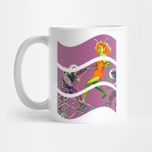 Alien Girl Green Retro Vintage Comic Old Scifi Fantasy Funny Popart Mug